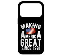 Carcasa para iPhone 17 Pro Making America Great Since 1991 35 Años Cumpleaños
