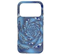 Carcasa para iPhone 17 Pro Mal de Ojo Espiral Protección mística Espiritual Boho Ojos