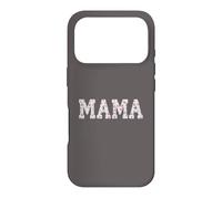 Carcasa para iPhone 17 Pro Mama Floral Patchwork Style Lettering Cute Vintage Mom