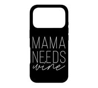 Carcasa para iPhone 17 Pro Mamá Necesita Vino Divertido mamá Adulto Bebida día de la Madre