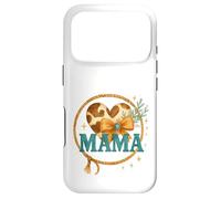 Carcasa para iPhone 17 Pro Mama Western Cow Print Lasso Heart Watercolor