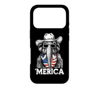 Carcasa para iPhone 17 Pro Mammoth Ice Age Bandera Americana Bandana Gafas De Sol Sombrero De Vaquero