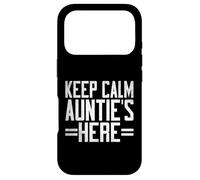 Carcasa para iPhone 17 Pro Mantén la Calma, la tía está aquí, tía