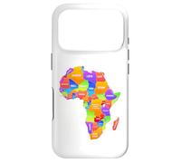 Carcasa para iPhone 17 Pro Mapa De Colores África Países Continente Geografía