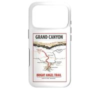 Carcasa para iPhone 17 Pro Mapa Vintage de Bright Angel Trail, Gran Cañón, Borde Sur de Arizona