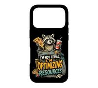 Carcasa para iPhone 17 Pro Mapache Caótico Humor Oscuro Basura Diseño Urbano