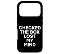 Carcasa para iPhone 17 Pro Marcó la casilla Lost My Mind Resultados Divertidos de Las Elecciones Locales