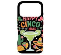 Carcasa para iPhone 17 Pro Margarita Cactus Taco Fiesta Happy Cinco De Mayo Celebración