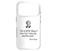 Carcasa para iPhone 17 Pro Mark Twain Camisa out of All The Things I Have Lost Quote