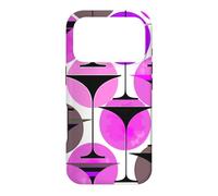 Carcasa para iPhone 17 Pro Martinis inspirados en los años Cincuenta en Morado y Rosa