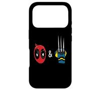 Carcasa para iPhone 17 Pro Marvel Studios Deadpool & Wolverine Mask & Claw Emoji Icons