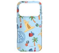 Carcasa para iPhone 17 Pro Marvel Super Heroes Avengers Summer Vacation Beach Pattern