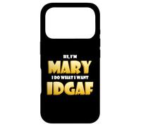 Carcasa para iPhone 17 Pro Mary Joke Idgaf Meme Funny Halloween Costume For Mary