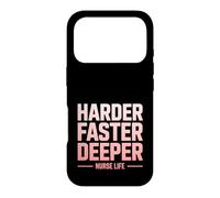 Carcasa para iPhone 17 Pro Más difícil más rápido Vida de Enfermera más Profunda RCP Humor