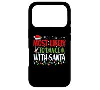 Carcasa para iPhone 17 Pro Más probabilidades de Bailar con Papá Noel - Familia de Navidad a Juego
