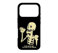 Carcasa para iPhone 17 Pro Matrimonio Divertido Decir Café Y Mi Esposa Hombres Mujeres Calavera