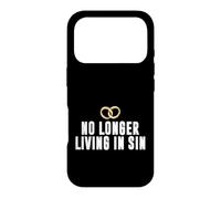 Carcasa para iPhone 17 Pro Matrimonio Divertido Pareja de Bodas ya no Vive en Pecado