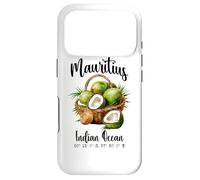 Carcasa para iPhone 17 Pro Mauricio Coco Océano Índico Isla Tropical GPS Vacaciones