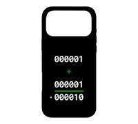 Carcasa para iPhone 17 Pro MAX 1+1=10 Binario Matemáticas Broma Programador Humor