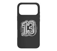 Carcasa para iPhone 17 Pro MAX 13 - Atrás - Unlucky to Some - Número 13 para Equipos Deportivos