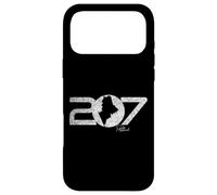 Carcasa para iPhone 17 Pro MAX 207 Portland Maine Código de área Nueva Inglaterra Portlander Mapa Arte