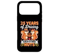 Carcasa para iPhone 17 Pro MAX 25 años conduciendo el uno al Otro nueces 25a Boda de Plata