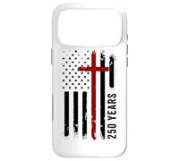Carcasa para iPhone 17 Pro MAX 250 Years Christian Faith Cross 1776-2026 Birthday American