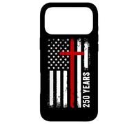 Carcasa para iPhone 17 Pro MAX 250 Years Christian Faith Cross 1776-2026 Birthday American