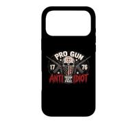 Carcasa para iPhone 17 Pro MAX 2nd Amendment Pro Gun Anti Idiot Shirt Vintage USA Flag