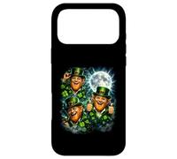 Carcasa para iPhone 17 Pro MAX 3 Leprechaun Moon Vintage 90s USA Salvaje Retro Noche Cielo