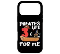 Carcasa para iPhone 17 Pro MAX 3er cumpleaños Piratas Vida para mí 3 años cumpleaños niños niños