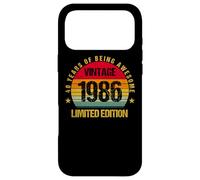 Carcasa para iPhone 17 Pro MAX 40 Years Old Forty 1986 Vintage 40th Birthday Party Envejecimiento