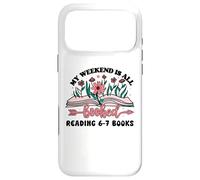 Carcasa para iPhone 17 Pro MAX 6 7 English Teacher 67 Book Weekend Booked Reading 6-7 Books