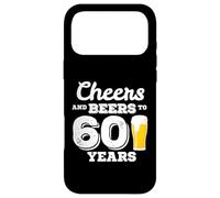 Carcasa para iPhone 17 Pro MAX 60th Birthday Cheers and Beers to 60 Years