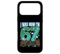Carcasa para iPhone 17 Pro MAX 67 cumpleaños I Was 66 Now I'm 67 Capybara Funny Cute