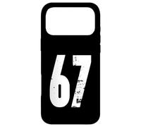 Carcasa para iPhone 17 Pro MAX 67 Diseño gráfico de números atrevidos envejecidos
