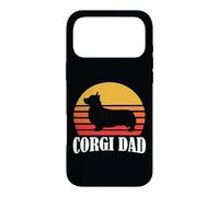 Carcasa para iPhone 17 Pro MAX 70s Retro Vintage Sunset Pembroke Welsh Corgi Dog Dad Lover
