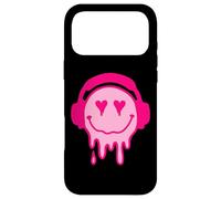 Carcasa para iPhone 17 Pro MAX 80s Heart Eyes Melting Pink Smile Melted Goteo Happy Face