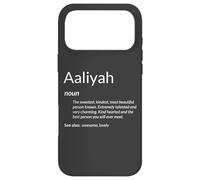 Carcasa para iPhone 17 Pro MAX Aaliyah Tiene Buen corazón Divertido Nombre Definición Aaliyah