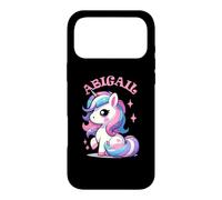 Carcasa para iPhone 17 Pro MAX Abigail - Bonito diseño de Unicornio para niñas con Nombre Abigail