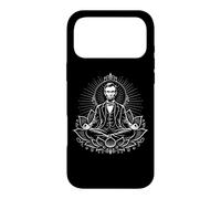 Carcasa para iPhone 17 Pro MAX Abraham Lincoln meditando en posición de Loto Zen