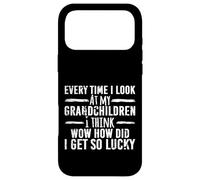 Carcasa para iPhone 17 Pro MAX Abuelo Afortunado Cada Vez Que Miro a mis Nietos