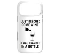 Carcasa para iPhone 17 Pro MAX Acabo de rescatar un Poco de Vino, Estaba Atrapado en una Botella Divertido