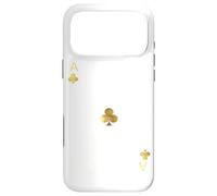 Carcasa para iPhone 17 Pro MAX Ace of Clubs Cartas de Poker Naipes Blackjack