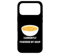 Carcasa para iPhone 17 Pro MAX Actualmente Alimentado por Soup Funny Cozy Comfort Food Design