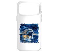 Carcasa para iPhone 17 Pro MAX Acuarela Barco Crucero Cielo Noche Océ