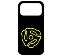 Carcasa para iPhone 17 Pro MAX Adaptador de Disco Vintage de 45 RPM con Eje de música de Vinilo Retro