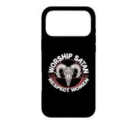 Carcasa para iPhone 17 Pro MAX Adoración Satanás Respeto Mujeres Feminista Satanista Satánico