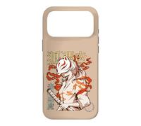 Carcasa para iPhone 17 Pro MAX Aesthetic Japanese Kabuki Kitsune Mask Demon Samurai Girl