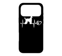 Carcasa para iPhone 17 Pro MAX Afghan Hound Dog Heartbeat Paw Love Funny Puppy Lovers